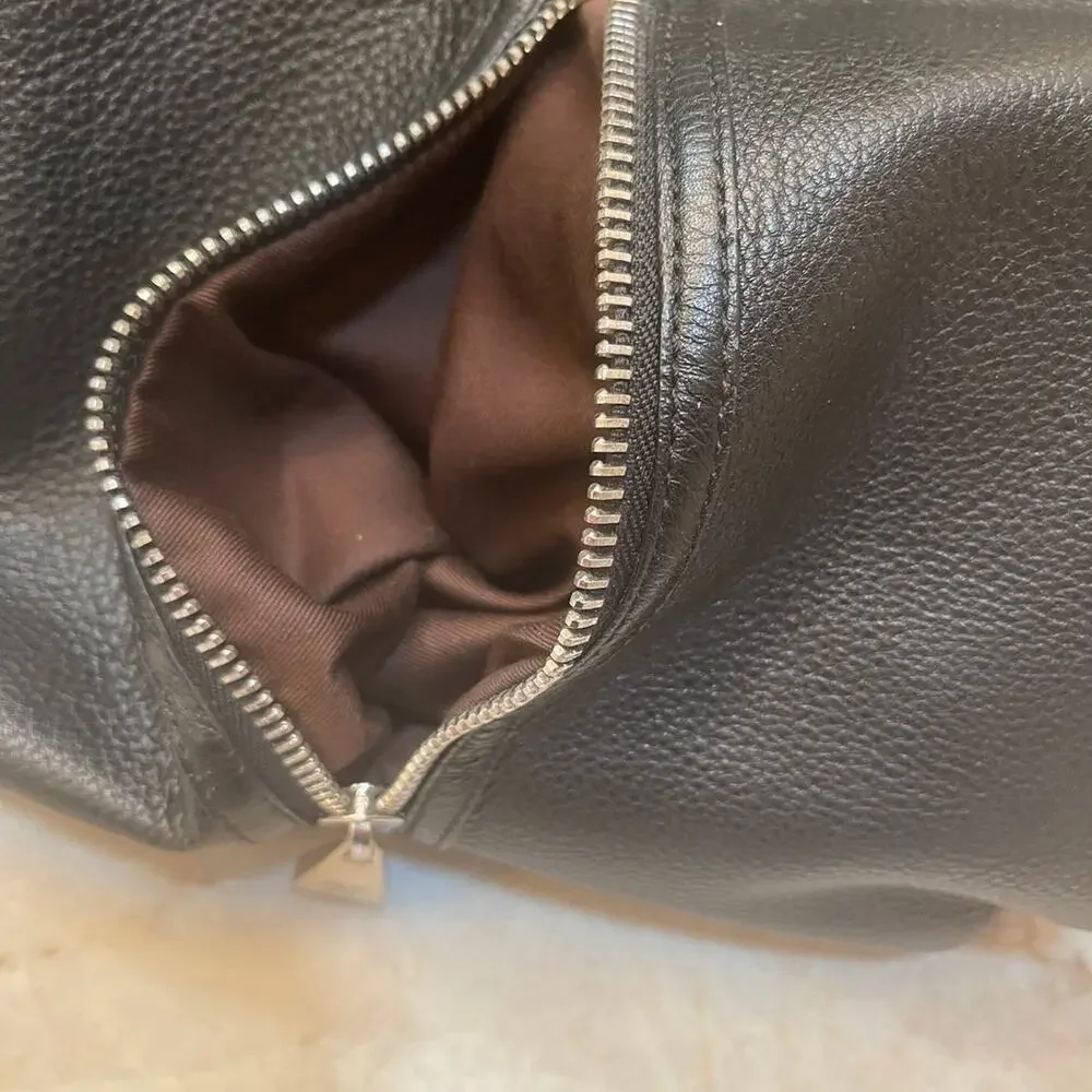 Pour la Victoire black leather satchel handbag